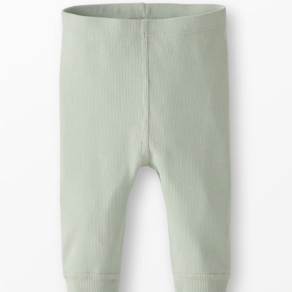 Hanna Andersson Soft Ribbed Leggings - Light Green